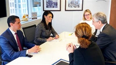 رانيا المشاط تعقد عدة اجتماعات مع نواب رئيس البنك الدولي