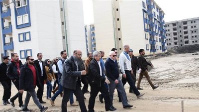 انتهاء 65% من أعمال ترفيق المرحلة الثالثة للإسكان الاجتماعى ببورسعيد | صور