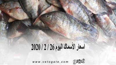 اسعار الأسماك اليوم 26 / 2 / 2020