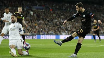 ريال مدريد يتعادل سلبيًا مع مانشستر سيتي في الشوط الأول