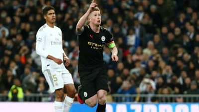 كيفين دي بروين الأفضل في مباراة ريال مدريد ومانشستر سيتي
