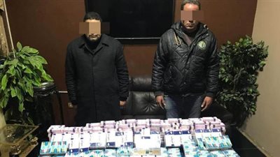 ضبط صيدلى وآخر بحوزتهما 14 ألف قرص مخدر في بولاق أبو العلا