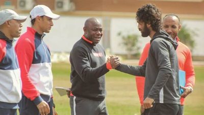 غياب صلاح ريكو واوتشو عن تدريب المقاصة بسبب الإصابة| صور