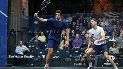 فوز علي فرج وطارق مؤمن في ثمن نهائي بطولة ويندي سيتي للإسكواش | صور