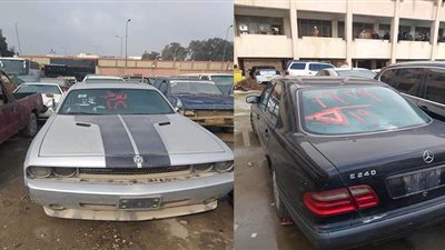 تفاصيل عرض جمارك مطار القاهرة ٣٣ سيارة في مزاد علني