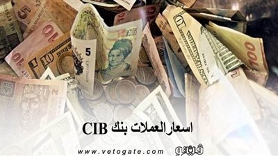 اسعار العملات بنك CIB .. الدولار يسجل 15.69 جنيه