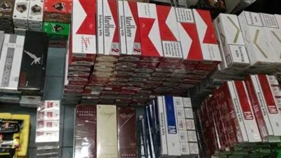 مصادرة 230 ألف عبوة سجائر مجهولة المصدر قبل ترويجها بأسيوط
