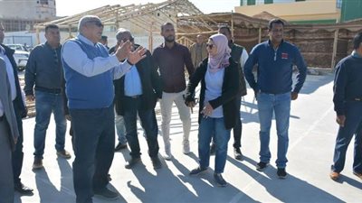 الانتهاء من الأعمال الأخيرة لأرض المعارض بالوادي الجديد | صور