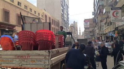 إزالة 1663 إشغال طريق بدمنهور خلال أسبوع