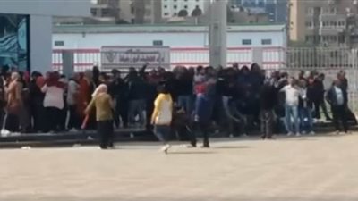 تظاهرة لموظفى نادي الزمالك بميت عقبة: 