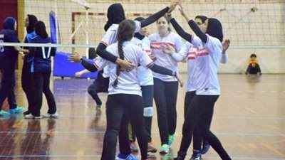 سيدات الطائرة بالزمالك يهزمن سموحة في كأس مصر
