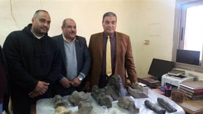 إحباط تهريب 20 تمثالا أثريا بجمارك الدخيلة | صور