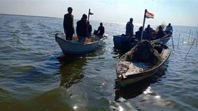 ضبط مهرب بحوزته ٧٠٠ كيلو سمك تطبيقاً لقرار منع الصيد ببحيرة البردويل