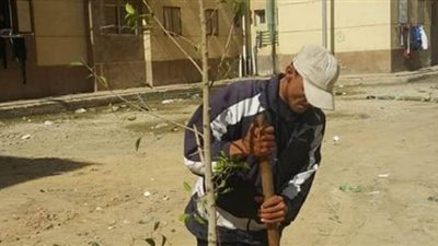 ضواحي بورسعيد: مستمرون في زراعة الأشجار بمحيط المناطق الحيوية | صور