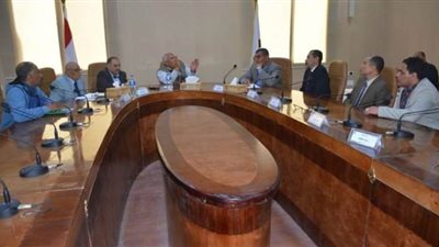 محافظ الوادي الجديد يلتقي القائمين على منظومة العلاج عن بعد