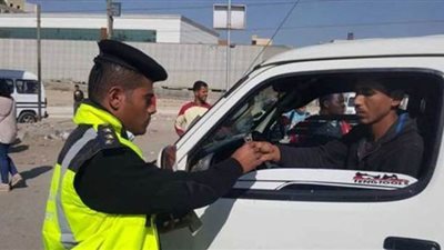 تحرير 4000 مخالفة مرورية في المنيا