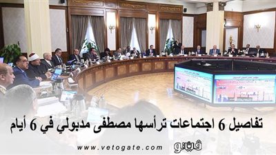 تفاصيل 6 اجتماعات ترأسها مصطفى مدبولي في 6 أيام | إنفوجراف