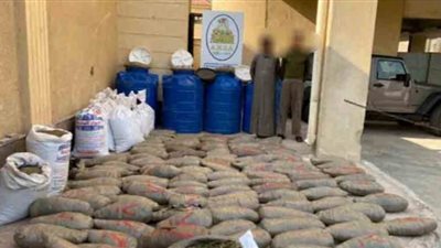 ضبط 800 كيلو بانجو و34 كيلو حشيش خلال حملة أمنية بالإسماعيلية