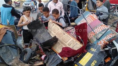 مصرع وإصابة 4 في حادث تصادم توتوك بسيارة ملاكي في الدقهلية