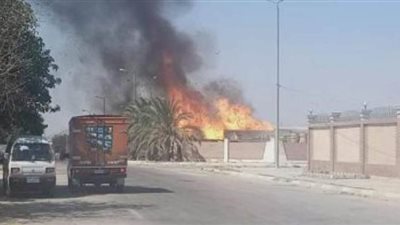 تفاصيل المعاينة الأولية لحريق الدرب الأحمر 