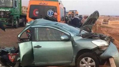 مصرع وإصابة 6 أشخاص في حادث مروري بالمنيا