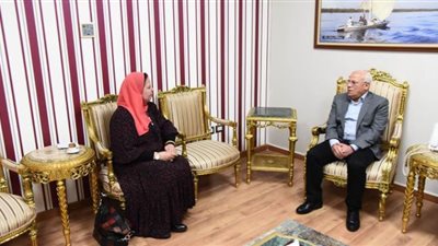 محافظ بورسعيد يستقبل المدير الأكاديمي لفرع الأكاديمية البحرية| صور