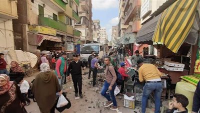 رفع 900 إشغال طريق في حملة مكبرة بدمنهور في البحيرة