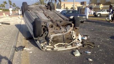 إصابة 4 أشخاص في انقلاب سيارة بسوهاج