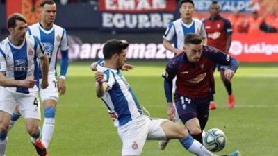 أوساسونا يفوز على إسبانيول 0/1 في الدوري الإسباني
