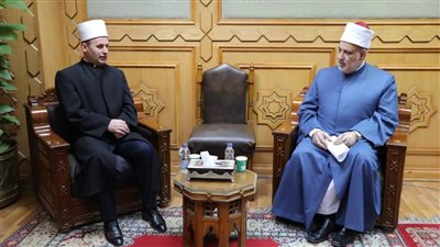 وكيل الأزهر يستقبل رئيس المشيخة الإسلامية بألبانيا لبحث التعاون المشترك