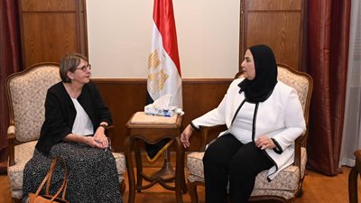 وزيرة التضامن تستقبل سفيرة فنلندا بالقاهرة بمناسبة انتهاء فترة عملها
