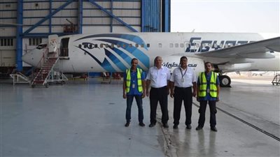 في وقت قياسي.. مصر للطيران للصيانة تعدل طائرة الخطوط العراقية