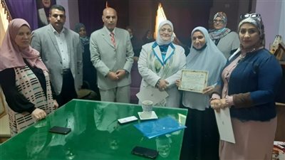 حصول مكتبة مدرسة بكفر الشيخ على المركز الثاني على مستوى الجمهورية| صور