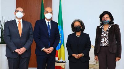 تتعلق بسد النهضة.. تعرف على كلمة سفير مصر فى أديس أبابا إلى رئيسة إثيوبيا قبل مغادرة منصبه 