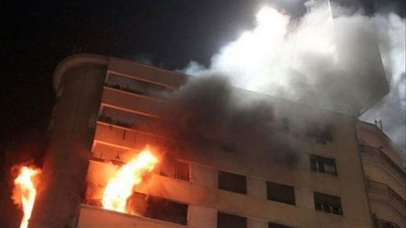 حريق عقار سكني بالمعصرة