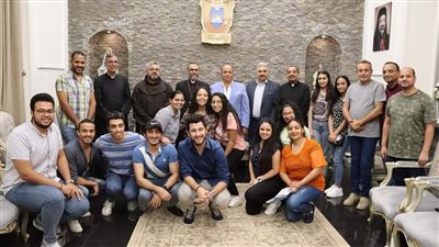 تفاصيل لقاء مطران كاثوليك الإسماعيلية ورئيس القومي للسينما