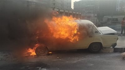 النيابة تستعجل التقرير المروري في اشتعال سيارة أعلى الأوسطي