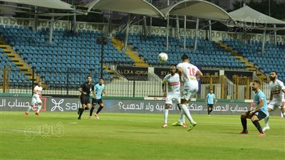 الزمالك يحرز الهدف الثالث في مرمى غزل المحلة