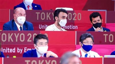 وزير الرياضة يلتقي نظيره السعودي على هامش منافسات الكاراتيه في أولمبياد طوكيو