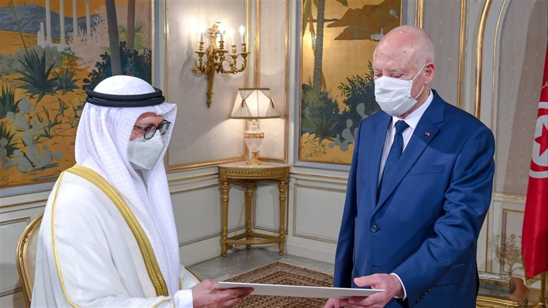 قيس سعيد يستقبل قرقاش
