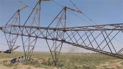 تعرض أحد أبراج نقل الطاقة للتفجير شرقي الموصل بالعراق 