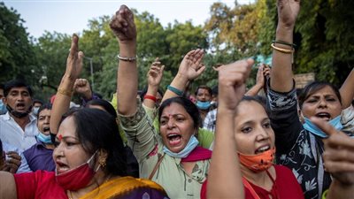 مظاهرات في الهند بعد أنباء عن اغتصاب طفلة وقتلها
