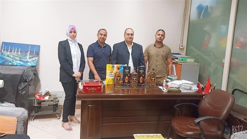 المضبوطات بحوزة رجال
