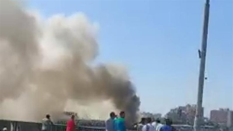 حريق مركب نيلي بالزمالك