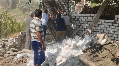 إزالة مبنى فى المهد بشبرا النخلة مركز بلبيس شرقية