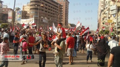 بالصور.. بدء توافد مئات المتظاهرين إلى ميادين الاحتجاج بالغربية