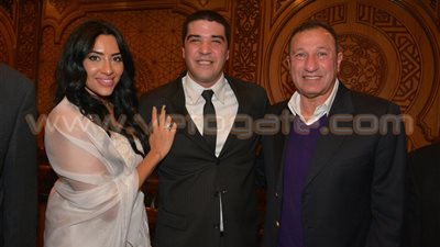 بالصور.. زيزو والخطيب في عقد قران محمد الراغب ورنا الخرادلي