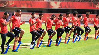 الدوليون ينتظمون في تدريبات الأهلي استعدادا لمواجهة الزمالك