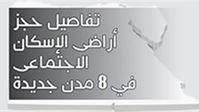 تفاصيل حجز أراضى الإسكان الاجتماعى في 8 مدن جديدة