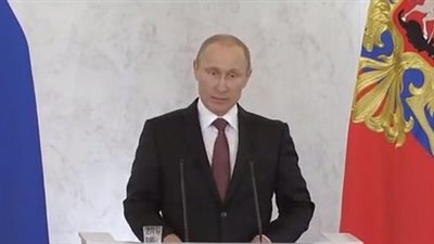 بالفيديو.. خطاب الرئيس الروسي كاملا حول استفتاء القرم
